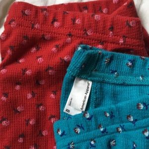 2 American apparel thermals/long johns- New